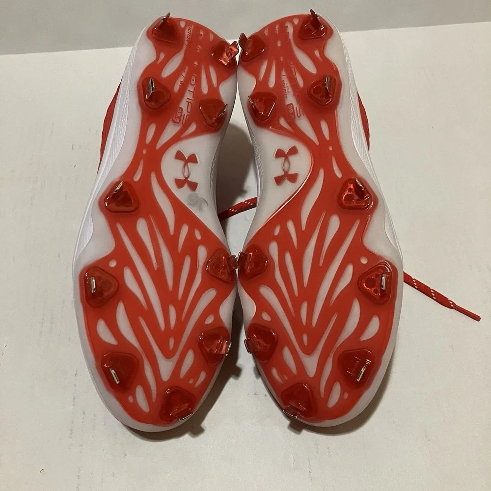 new men's 13 Under Armour UA‎ Yard Turf Baseball Shoes - 3024179-600 Red RARE